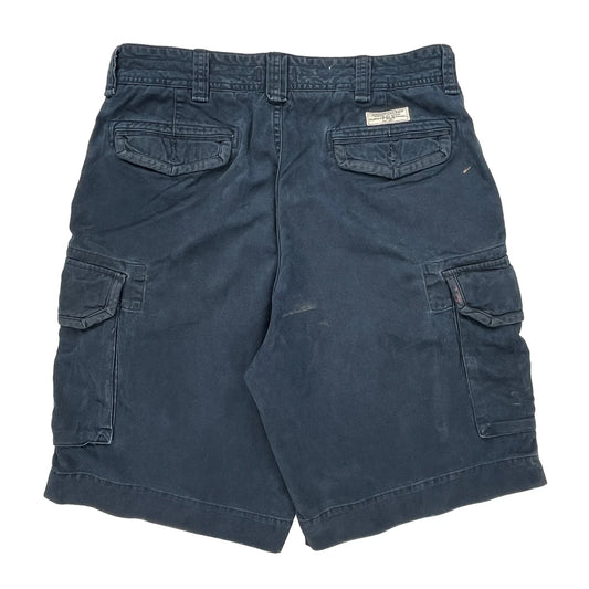 Polo By Ralph Lauren Cargo Shorts - 34W 11L Blue Cotton