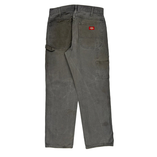 Dickies Carpenter Trousers - 32W 30L Grey Cotton