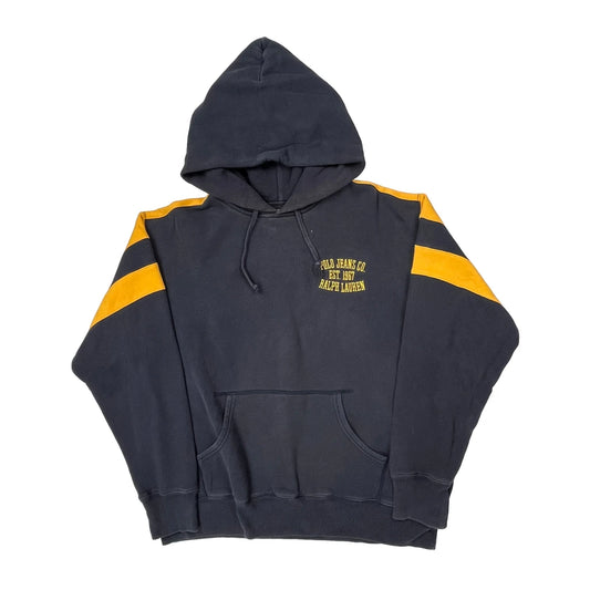 Polo Jeans Co. Ralph Lauren Hoodie - Medium Black Cotton Blend