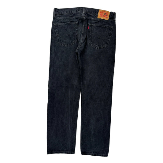 505 Levis Jeans - 35W 30L Black Cotton