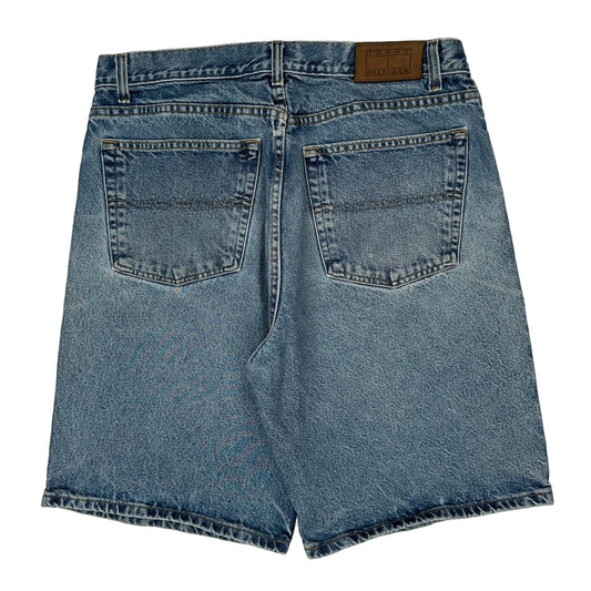 Tommy Jeans Denim Shorts - 34W 11L Light Wash Denim