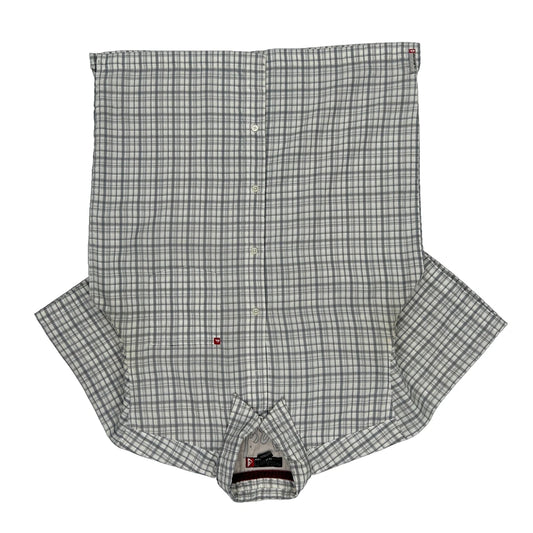 Quiksilver Checked Shirt - Small White Cotton