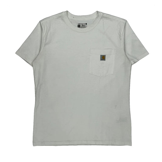 Vintage Carhartt T-Shirt - Medium White Cotton