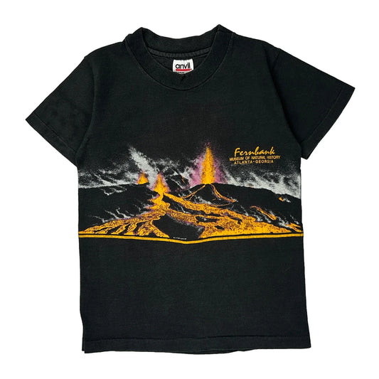 Anvil Graphic T-Shirt - Medium Black Cotton