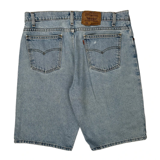 Levis Denim Shorts - 34W 10L Light Wash Cotton