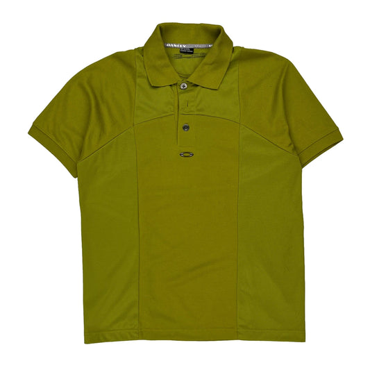 Oakley Polo Shirt - Small Khaki Polyester
