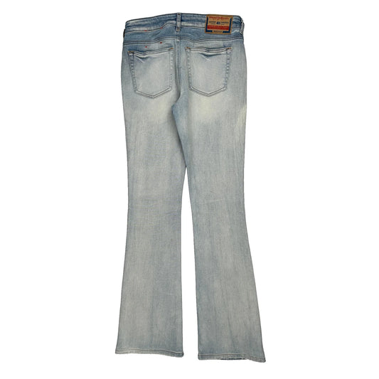 Diesel Flared Jeans - 30W UK 8 Light Wash Cotton