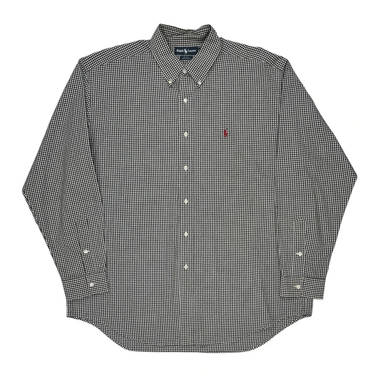 Blake Ralph Lauren Checked Shirt - XL Black & White Cotton