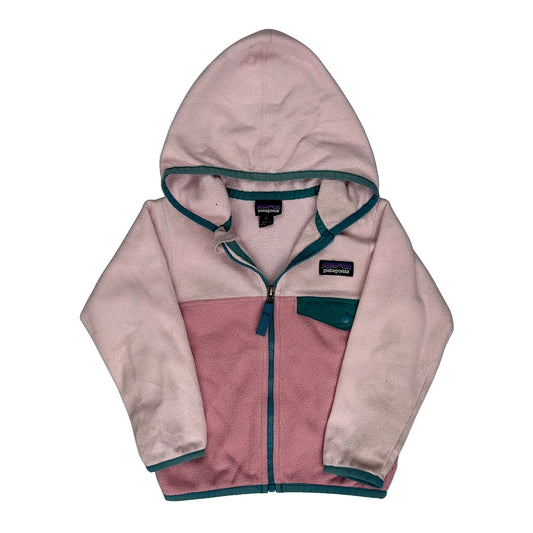 Age 2 Patagonia Hoodie - 2XS Pink Polyester