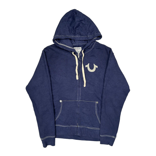True Religion Graphic Hoodie - 2XL Blue Cotton