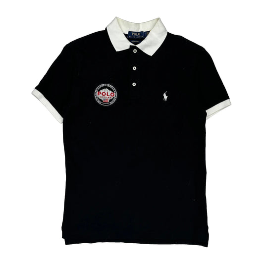 Alpine Polo By Ralph Lauren Slim Fit Polo Shirt - Small Black Cotton