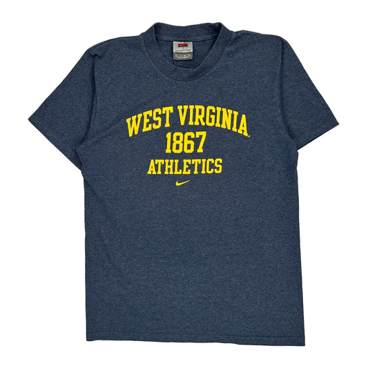 West Virginia Athletics Nike College T-Shirt - Small Blue Cotton