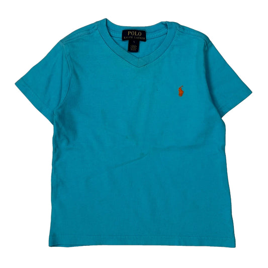 Vintage Age 5 Polo By Ralph Lauren T-Shirt - Small Blue Cotton