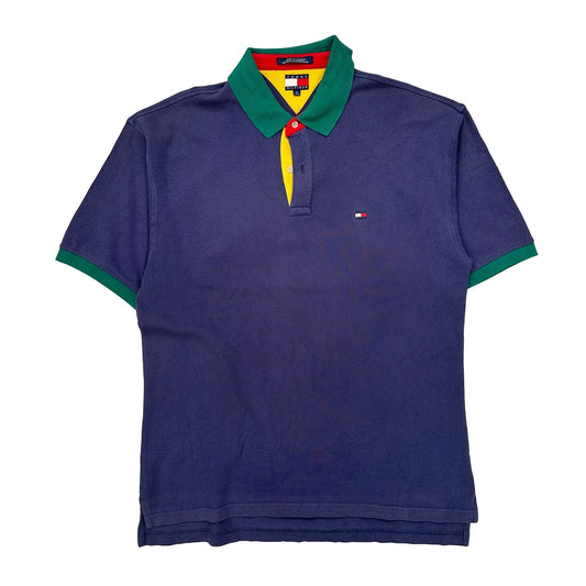 Tommy Hilfiger Polo Shirt - XL Multicoloured Cotton