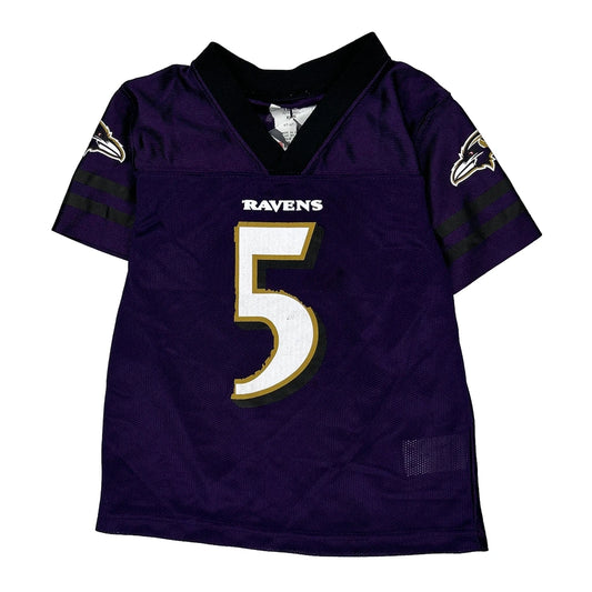Ravens, Age 4 N.F.L. Team Apparel Football Jersey - XS Purple Polyester