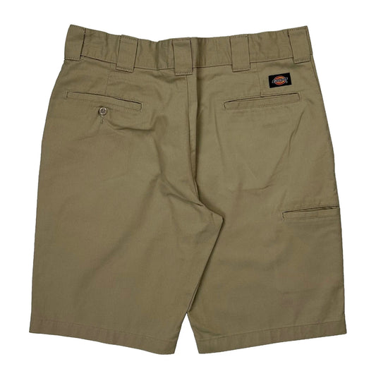 Dickies Chino Shorts - 33W 10L Khaki Polyester Blend