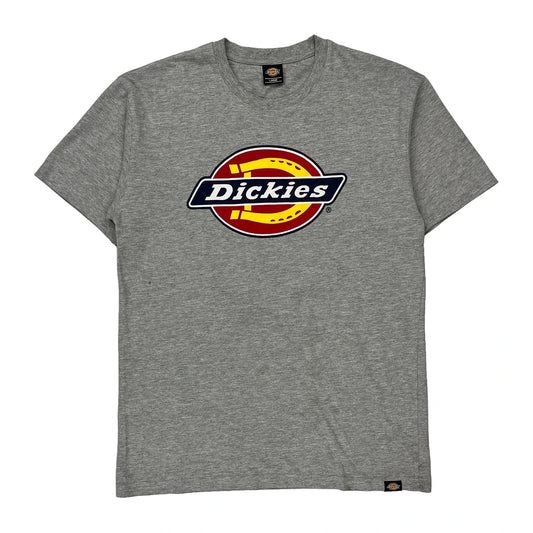 Dickies T-Shirt - Large Grey Cotton