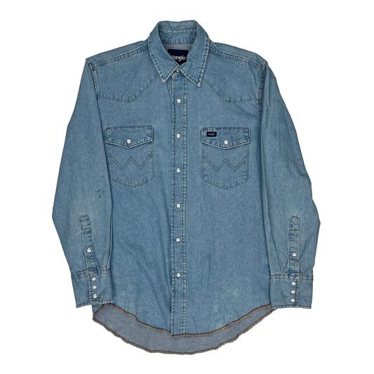 Wrangler Denim Shirt - Medium Blue Denim