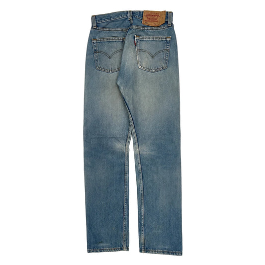 501 Levis Jeans - 27W UK 8 Light Wash Denim