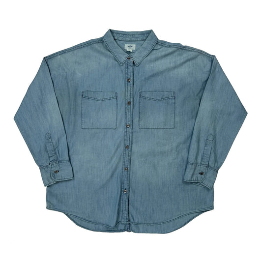 Old Navy Denim Shirt - XL Blue Cotton