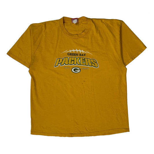Green Bay Packers Nfl Graphic T-Shirt - XL Yellow Cotton