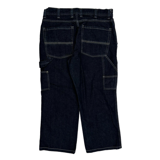 Unbranded Carpenter Trousers - 34W 26L Dark Wash Cotton