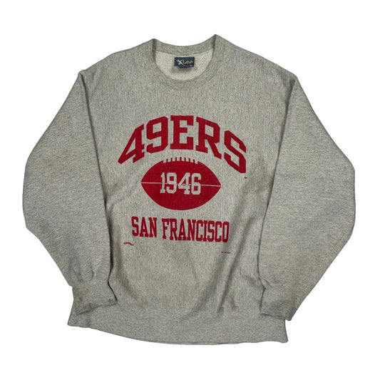 San Francisco 49Ers Lee Sport Football Sweatshirt - XL Grey Cotton