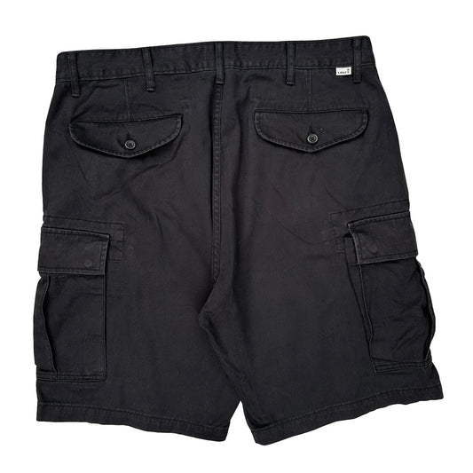 Levis Cargo Cargo Shorts - 36W 10L Black Cotton