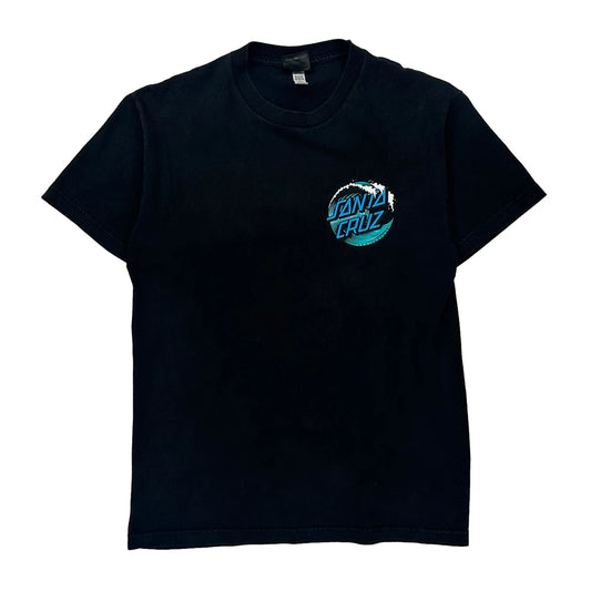 California Santa Cruz Graphic T-Shirt - Medium Black Cotton