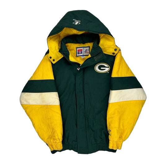 Green Bay Packers Logo Athletics Nfl Puffer - XL Green Nylon