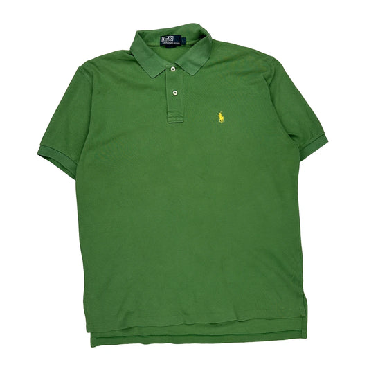 Polo By Ralph Lauren Polo Shirt - Large Green Cotton