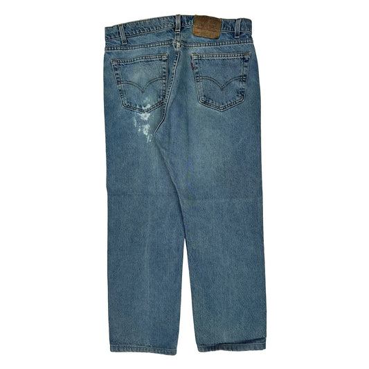 Vintage Made In USA Levis 505 Jeans - 35W 29L Blue Cotton
