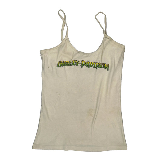 Savannah Georgia Harley Davidson Graphic Top - Small Cream Cotton