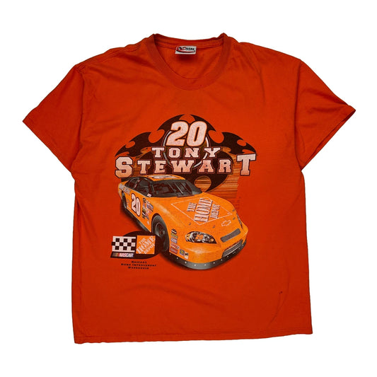 Tony Stewart Chase Authentics Nascar T-Shirt - XL Orange Cotton