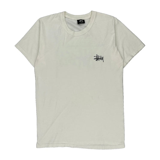 Stussy T-Shirt - Small White Cotton