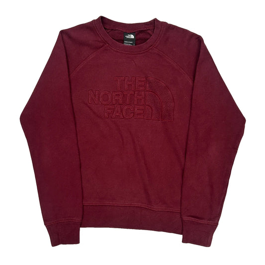 The North Face Sweatshirt - Medium Burgundy Cotton