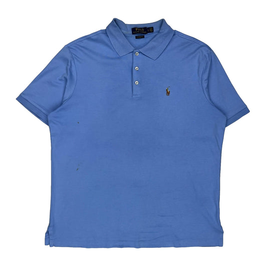 Polo By Ralph Lauren Polo Shirt - Large Blue Cotton