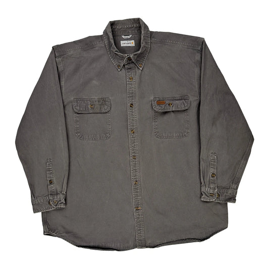 Carhartt Shirt - 2XL Grey Cotton