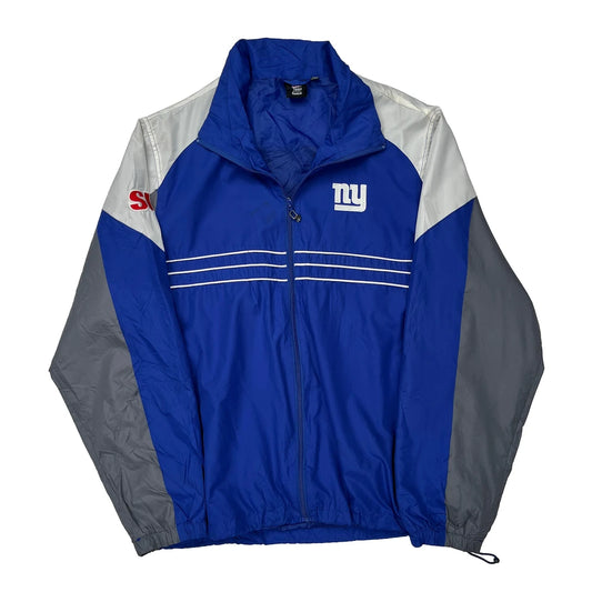 New York Giants Reebok Nfl Windbreaker - Large Blue Polyester