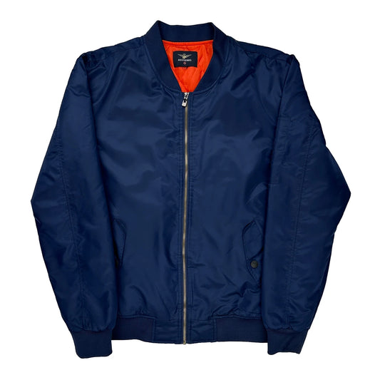 AsstSeries Bomber Jacket - Medium Blue Polyester
