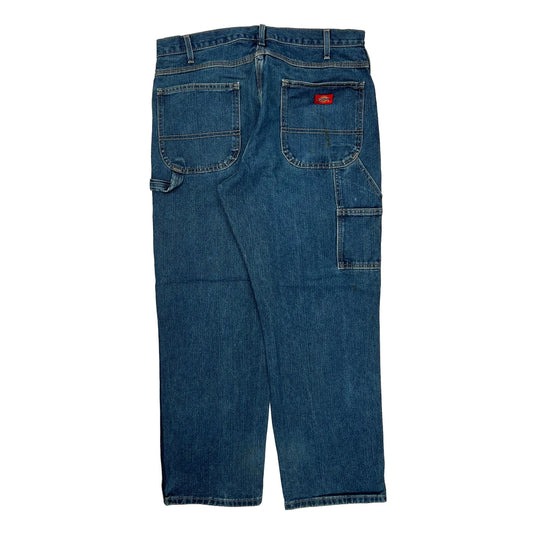 Dickies Carpenter Jeans - 35W 30L Blue Cotton
