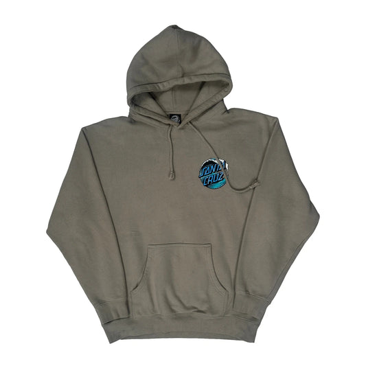 Santa Cruz Graphic Hoodie - XL Khaki Cotton Blend