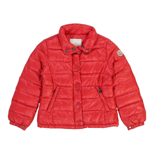 Age 8 Moncler Puffer - Small Red Polyester