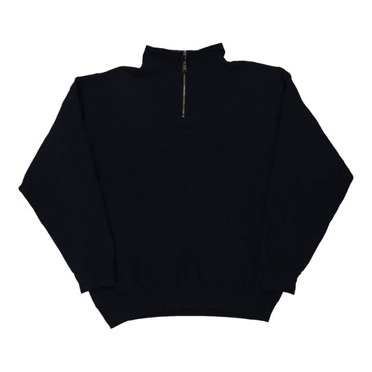Vintage navy Surf Soul 1/4 Zip - mens x-large