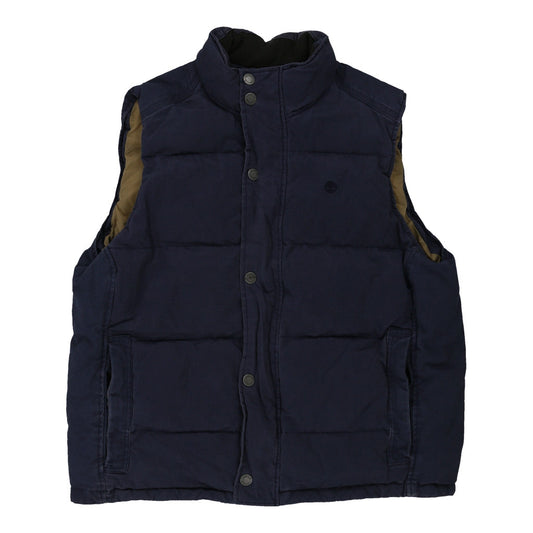 Vintage navy Timberland Gilet - mens xx-large