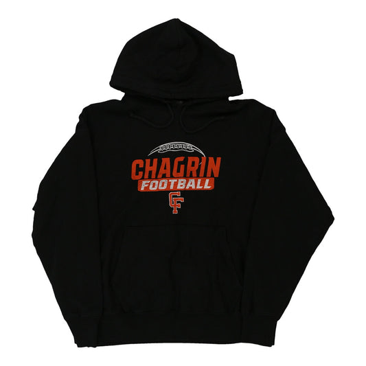 Vintage black Reverse weave, Chagrin Football Champion Hoodie - mens large