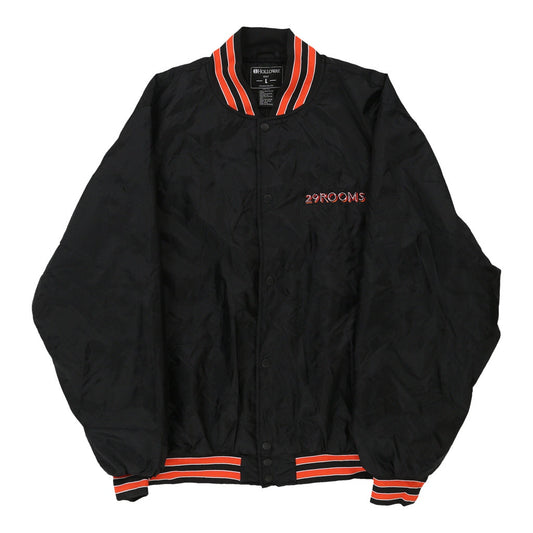 Vintage black Holloway Varsity Jacket - mens large