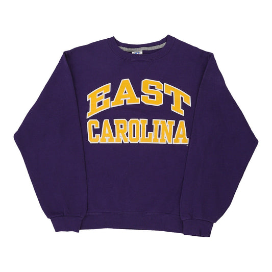 Vintage purple East Carolina Russell Athletic Sweatshirt - mens small