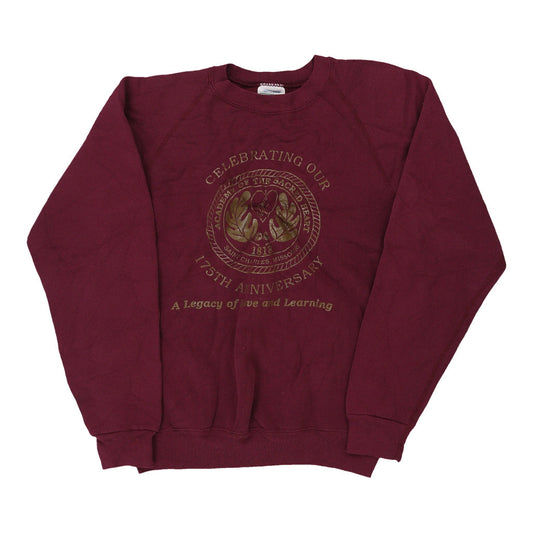 Vintage burgundy Made in USA Discus Sweatshirt - mens small