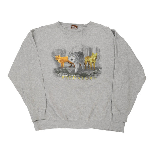 Vintage grey American Outdoors Sweatshirt - mens x-large